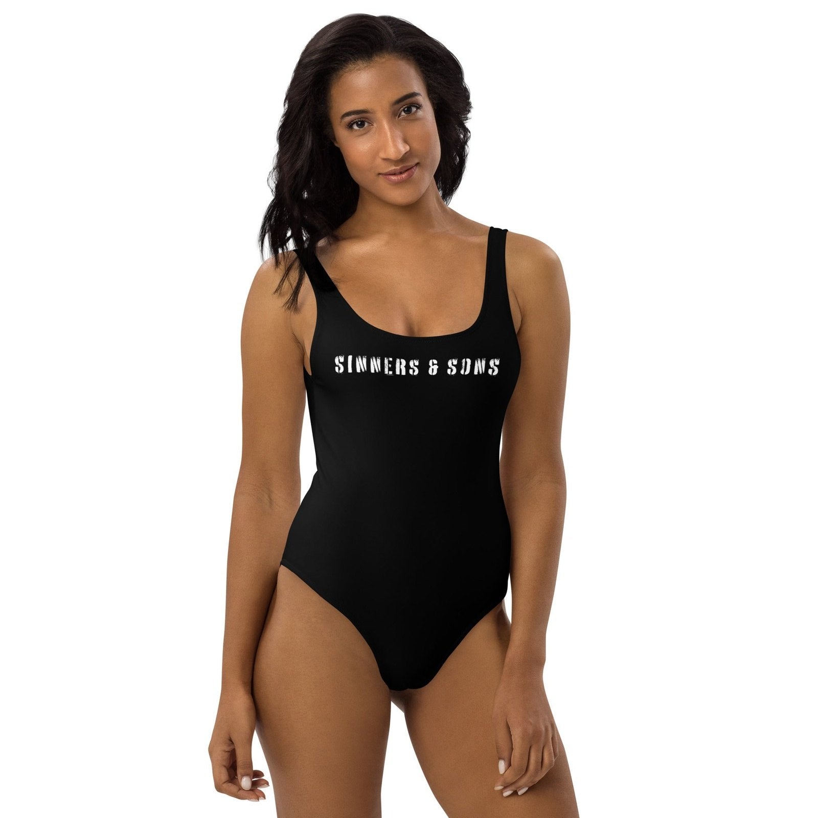 One-Piece Stencil Swimsuit