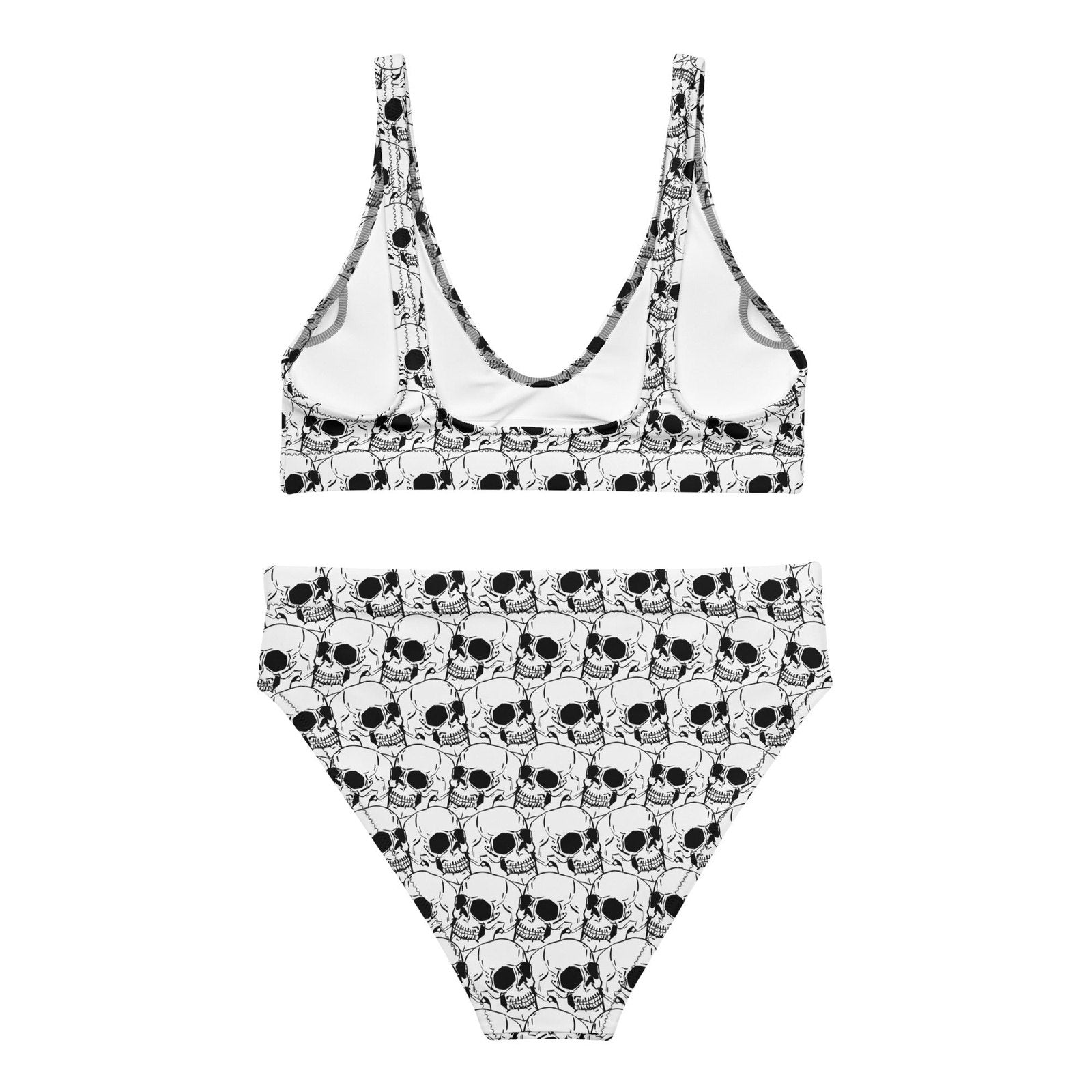 High-Waisted Skull Bikini