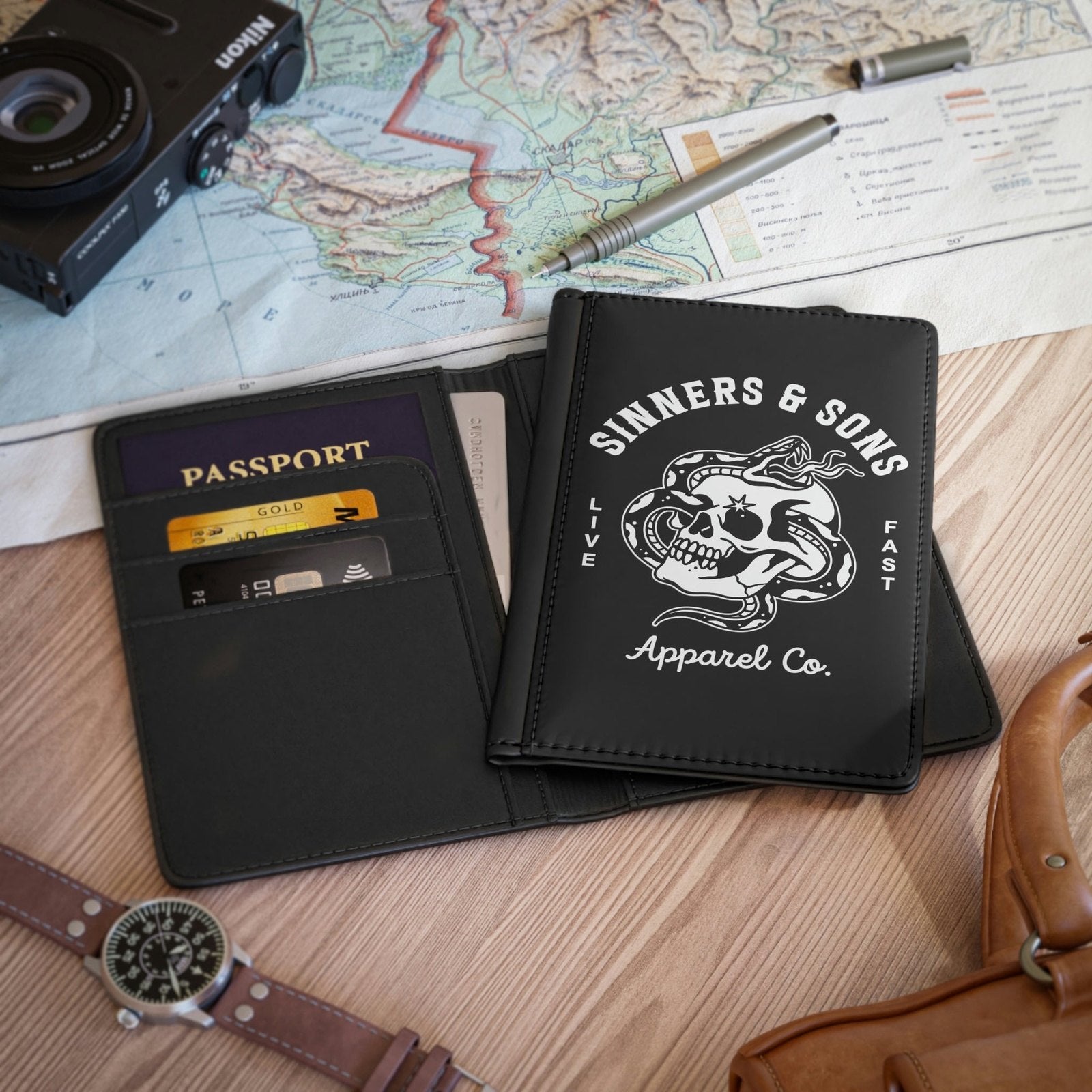 Live Fast Passport Cover